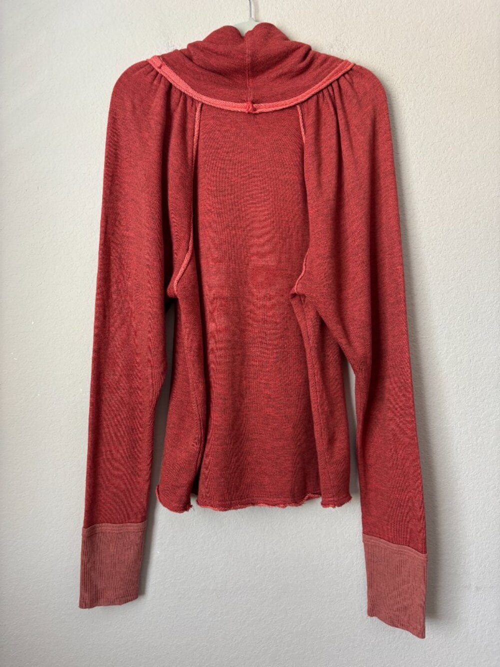Free People XL Cowl Neck Puff Long Sleeve Lua Pullover - Picture 10 of 11